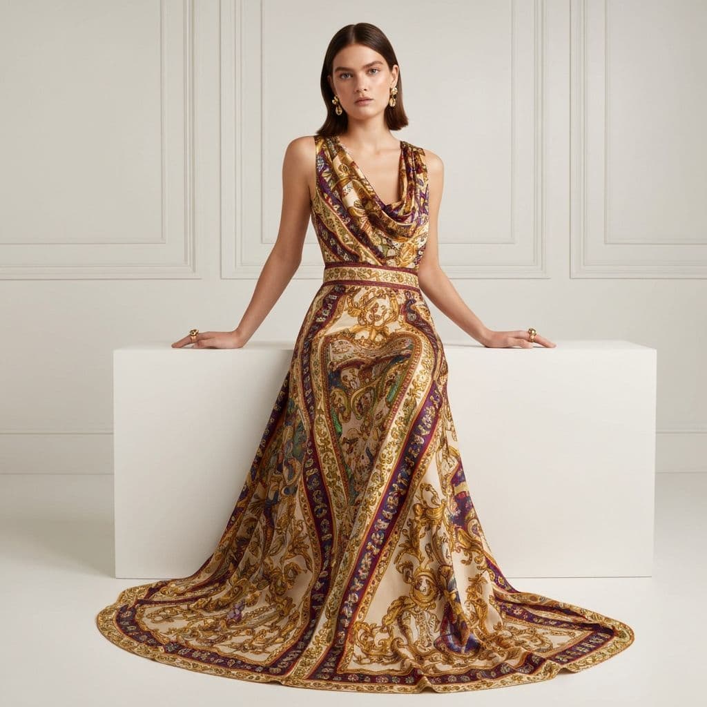 Printed Maxi Dress